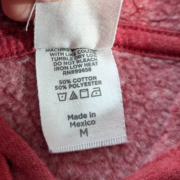 Blue 84 Brand Arkansas Razorback Cropped Hoodie Size Medium Dark Red (Cardinal) - Picture 8 of 9